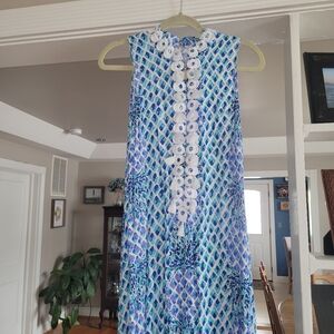 Floor length Lilly Pulitzer blue/green